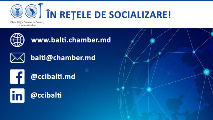 Filiala Bălți a Camerei de Comerț și Industrie a RM în rețele de socializare!