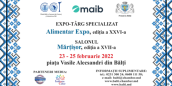 Expo-târg specializat „ALIMENTAR  EXPO”, ediţia a XXVI-a. Salonul „MĂRȚIȘOR”, ediţia a XVII-a