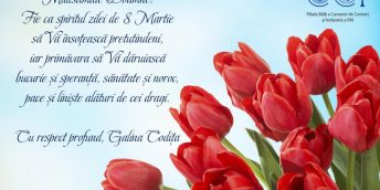 Sincere felicitări cu prilejul zilei de 8 Martie!